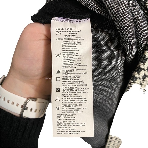 JOSEPH RIBKOFF | Houndstooth Cap Sleeve Sheath Dress Side Zipper - Picture 5 of 6